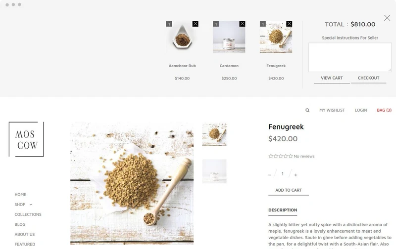 Accessories Store Moscow Shopify Theme