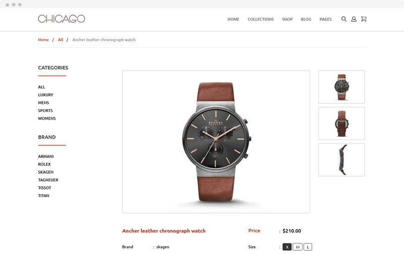 Accessories Store Chicago Shopify Theme