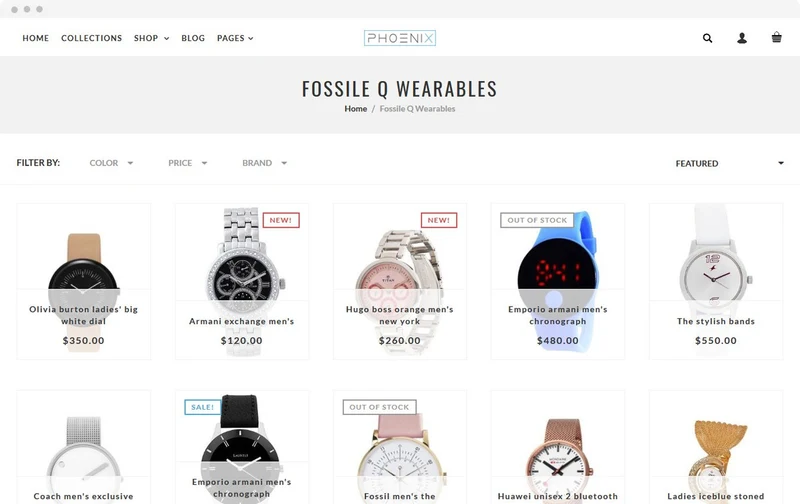 Watches Shopify Theme - Phoenix - HulkApps