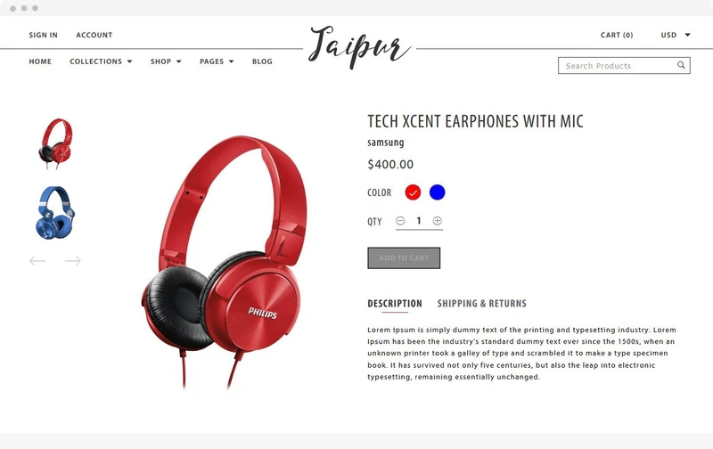 Watches Shopify Theme - Jaipur
