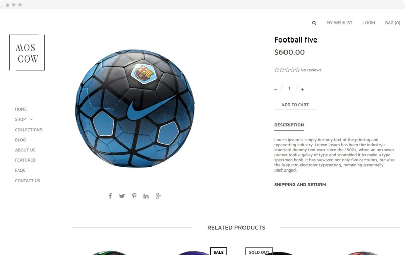 Watches Store Moscow Shopify Theme