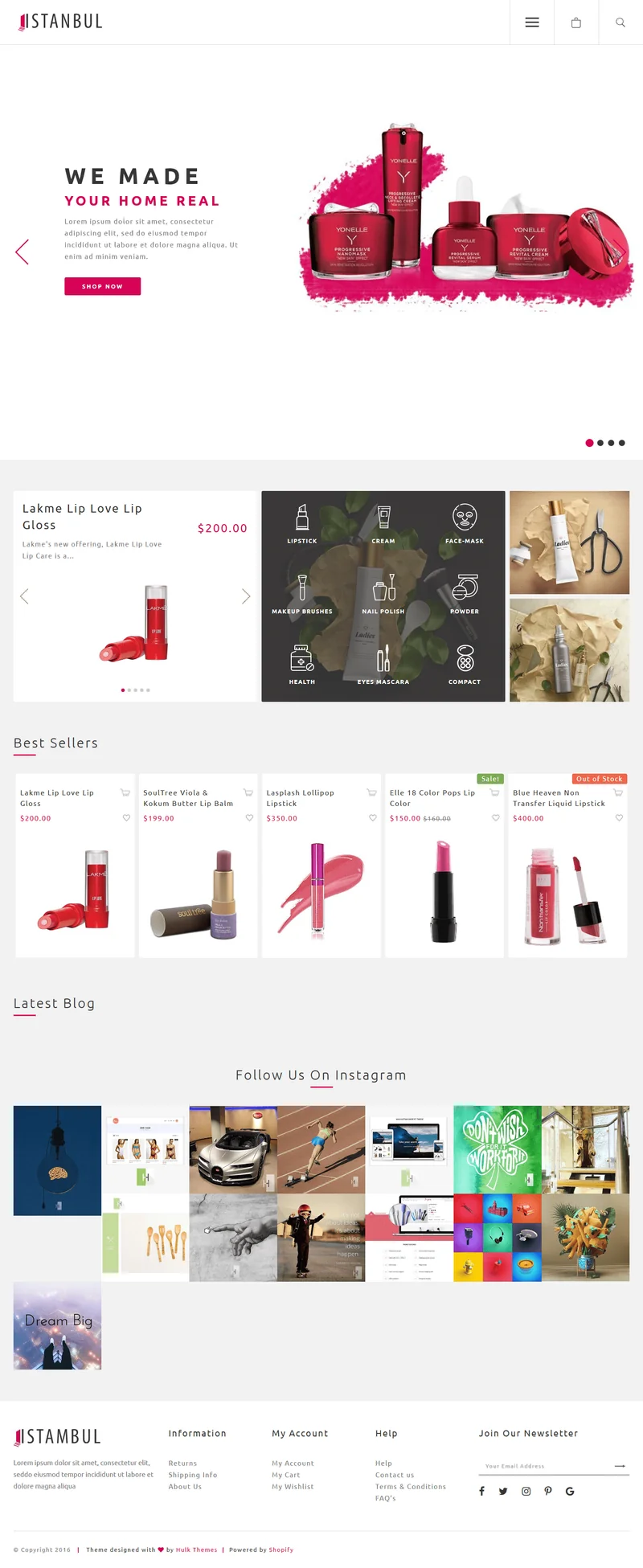 Beauty Store Istanbul Shopify Theme