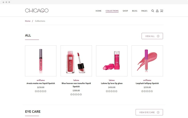 Beauty Store Chicago Shopify Theme